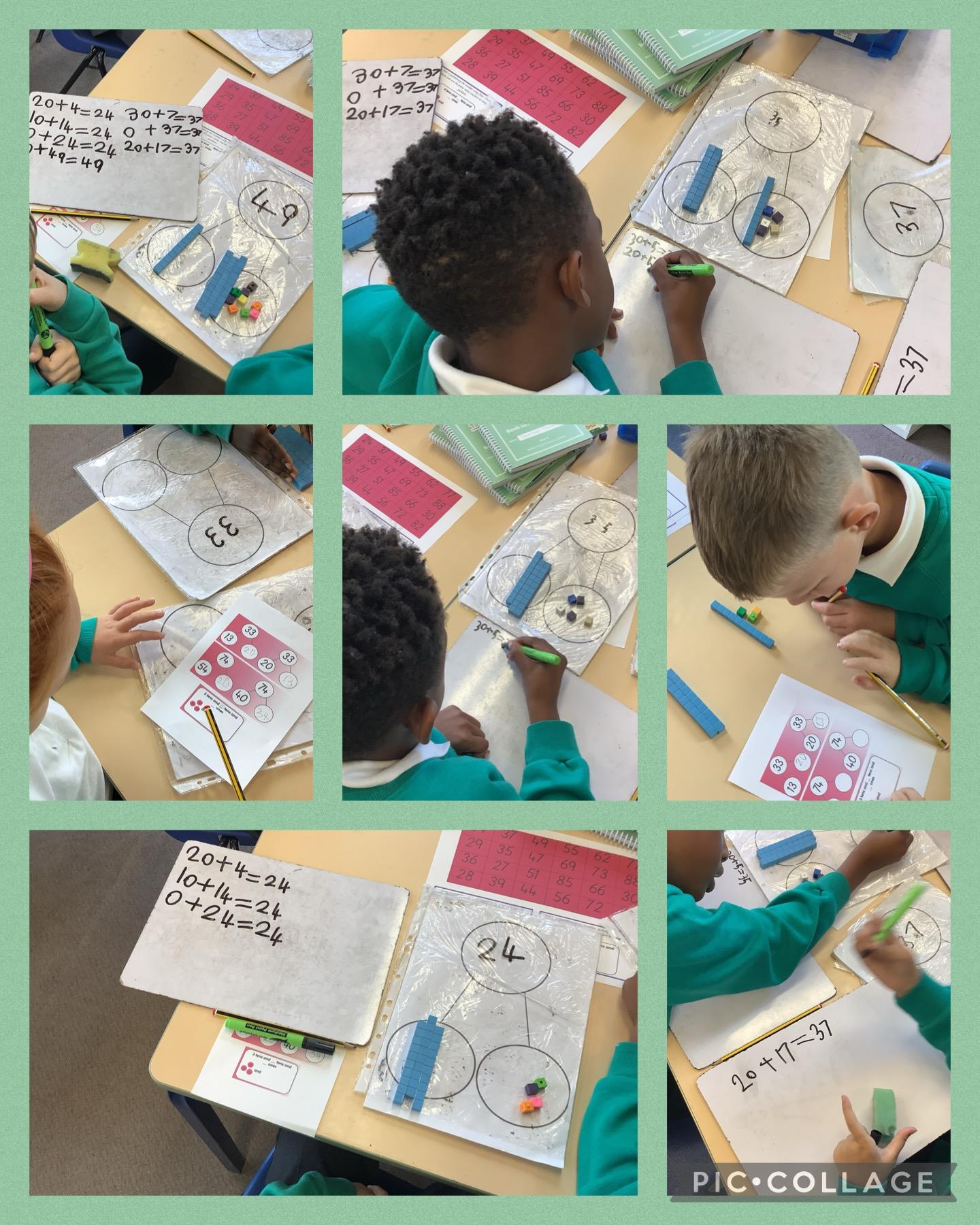 This week in Forest we have been partitioning 2 digit numbers in different ways.