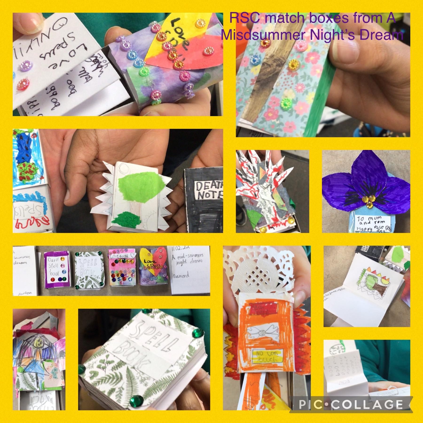 We worked with artist Jane Stockley and made books on A Midsummer Night's Dream 